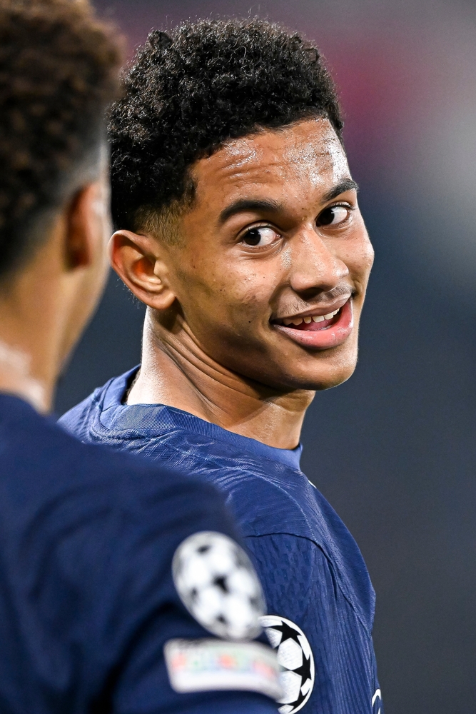 Senny,Mayulu,During,The,Uefa,Champions,League,Match,Paris,Saint-germain