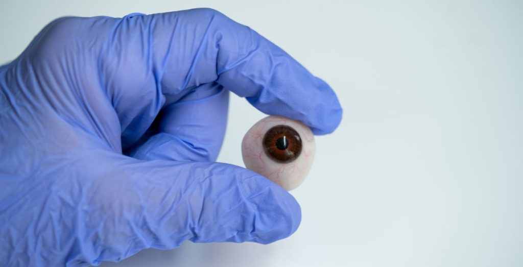 glass eye prostetic eye