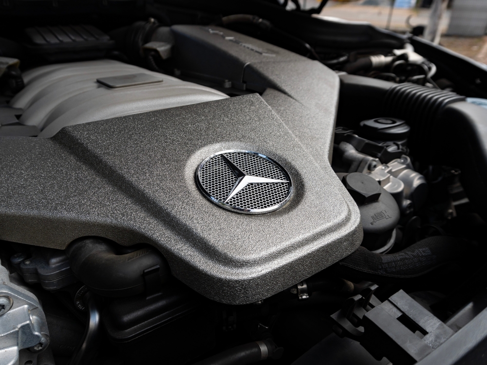 Mercedes-benz, V8 engine, motor