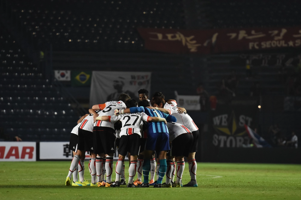 Buriram,thailand-fed,23:players,Of,Fc,Seoul,In,Action,During,Afc,Champions