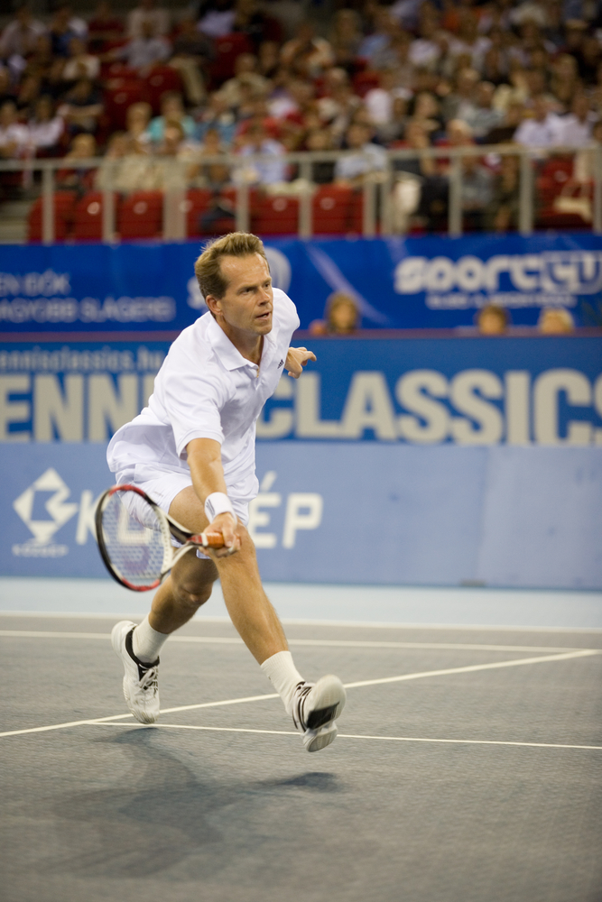 Budapest-october,10:,Stefan,Edberg,Plays,A,Shot,Of,Tennis,Classics