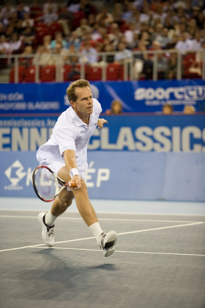 Budapest-october,10:,Stefan,Edberg,Plays,A,Shot,Of,Tennis,Classics