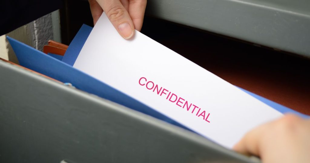 top secret confidential files