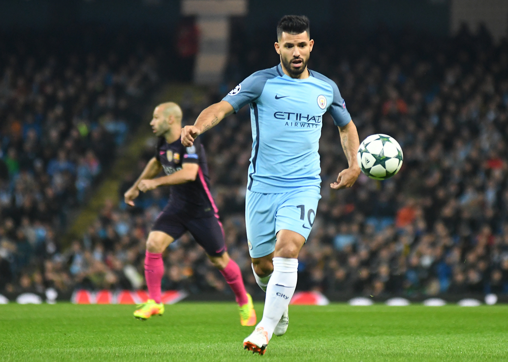 Manchester,,Uk,-,November,1,,2016:,Sergio,Aguero,Pictured,During