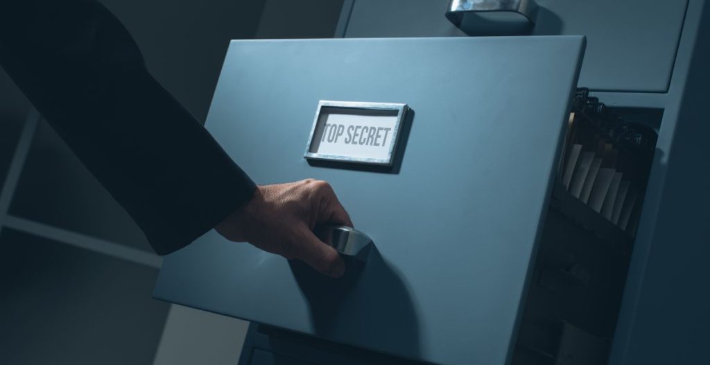 top secret confidential files