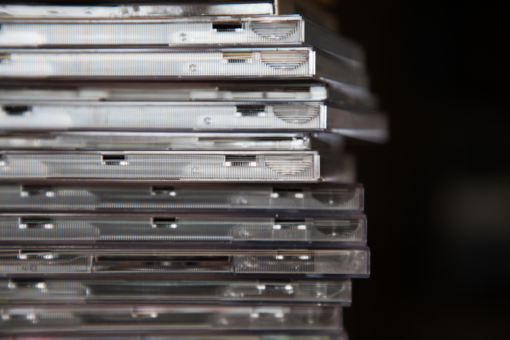 Close,Up,Of,Cd,Stack