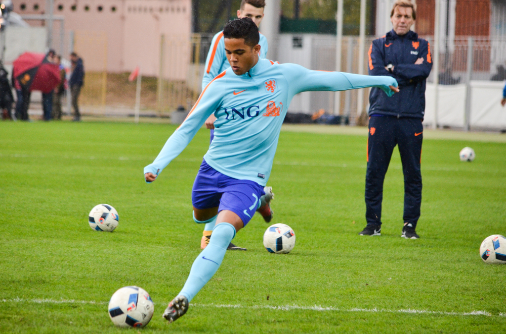 Kyiv,,Ukraine,-,October,10,,2017:,Justin,Kluivert,During,The
