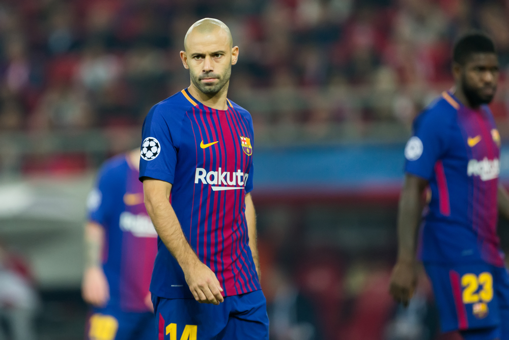 Piraeus,,Greece,-,October,31,,2017:,Player,Of,Barcelona,Javier
