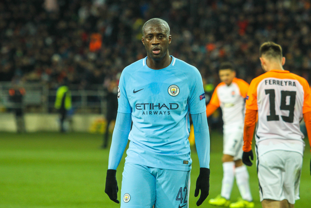 Kharkiv,,Ukraine,,December,6,,2017:,Footballer,Manchester,City,F.c.