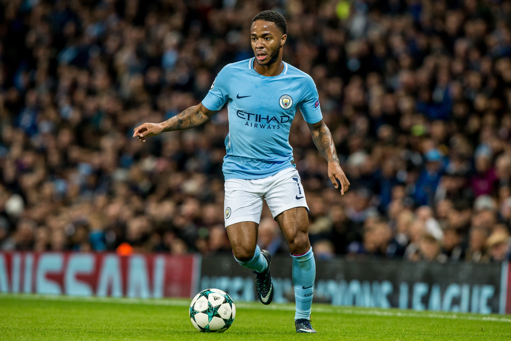 United,Kingdom,,Manchester,-,November,21th,2017:,Raheem,Sterling,During
