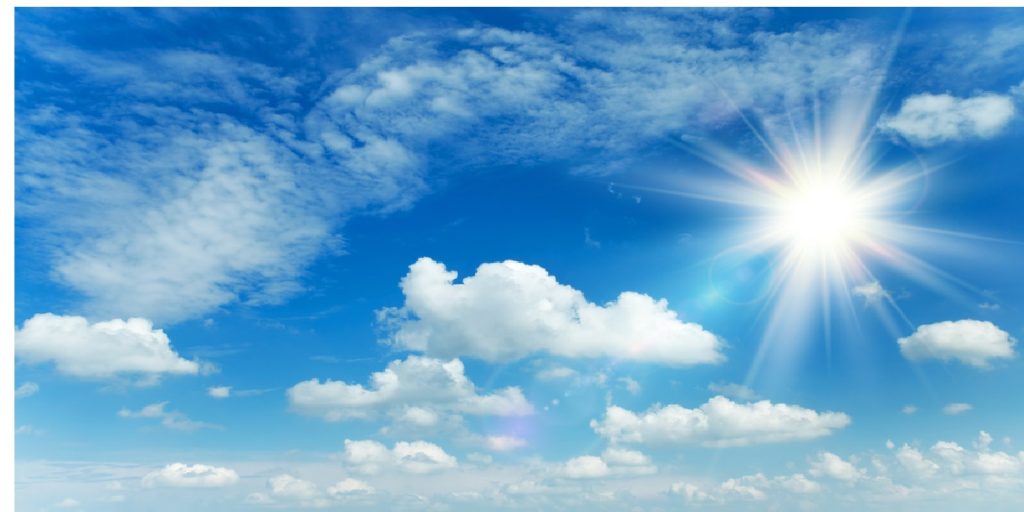 sunny weather warm