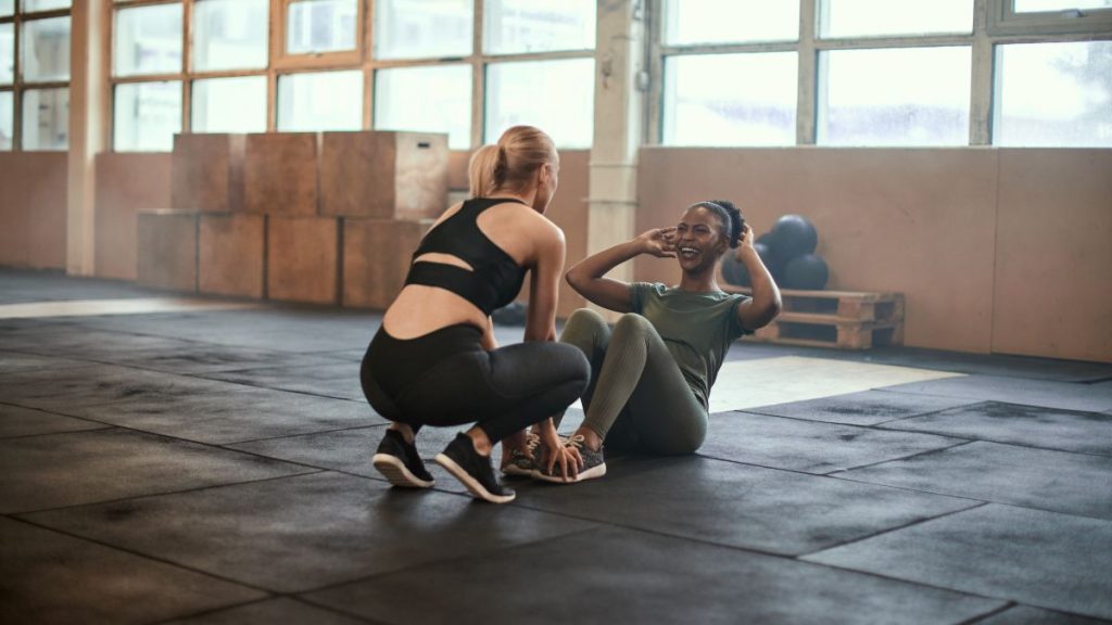 Women working out
