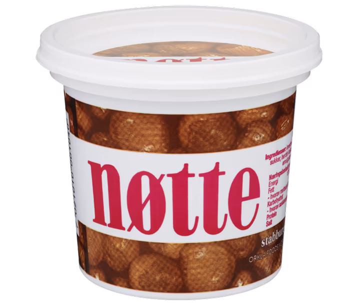 Nøtte, smørepålegg,