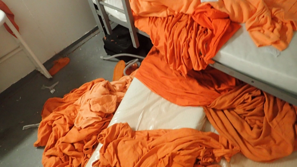 Jeffrey Epstein's cell after his alleged suicide