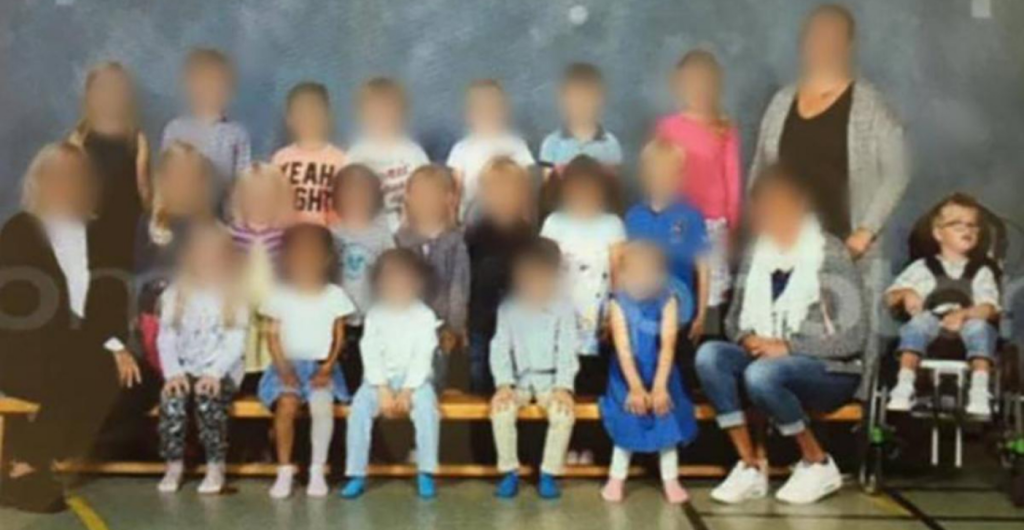 Veronica fik sig et stort chok, da hun så sønnens skolefoto