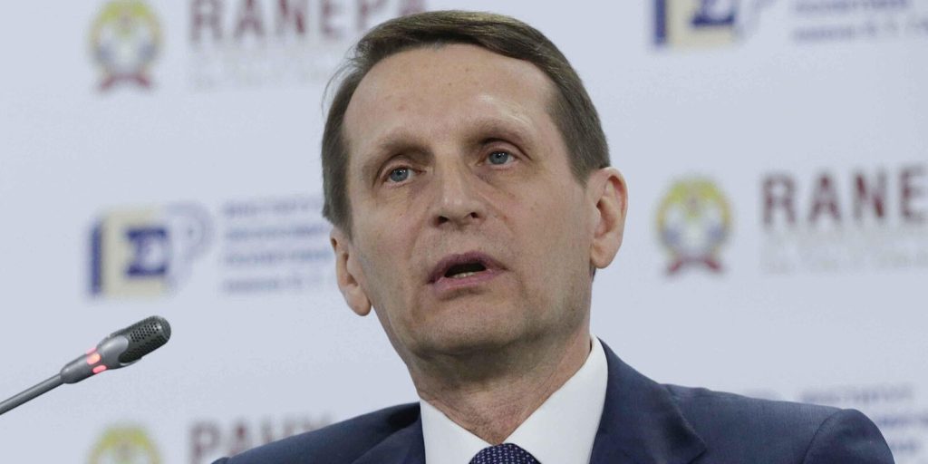 Sergey Naryshkin, Russia Foreign Intelligence Chief