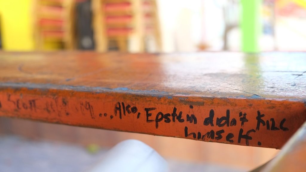 Epstein graffiti