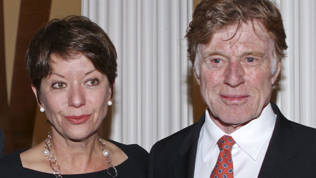 Sibylle Szaggars Redford and Robert Redford