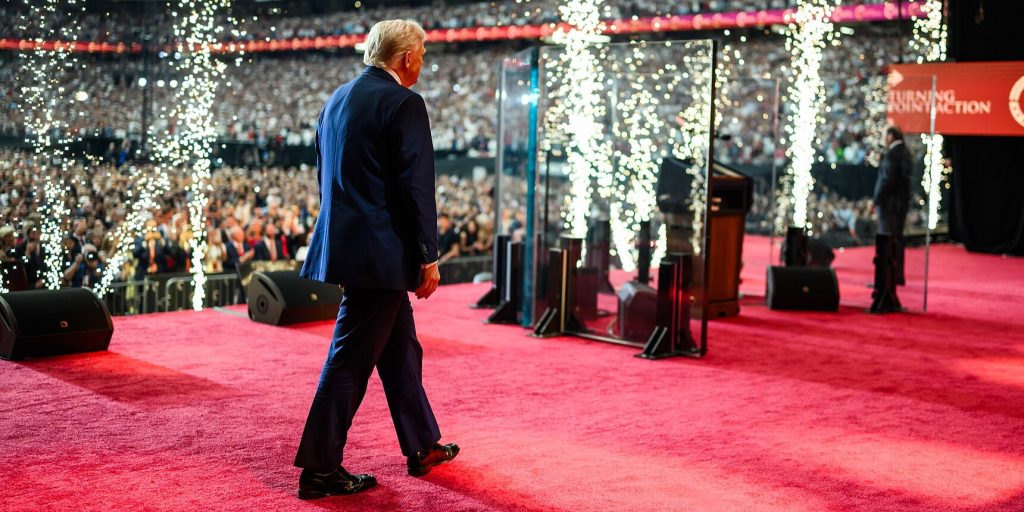 Charlie Kirk memorial, commemoration, Donald Trump