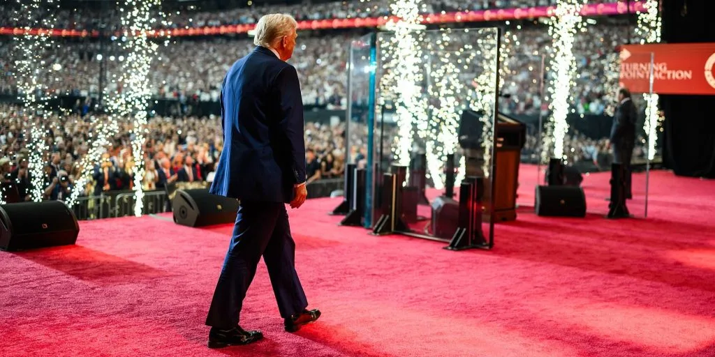 Charlie Kirk memorial, commemoration, Donald Trump