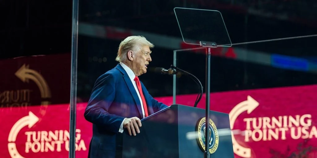Charlie Kirk memorial, commemoration, Donald Trump