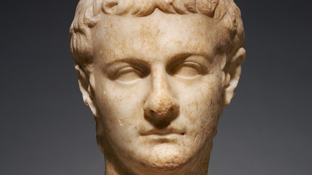 Portrait Head of Caligula roman statue