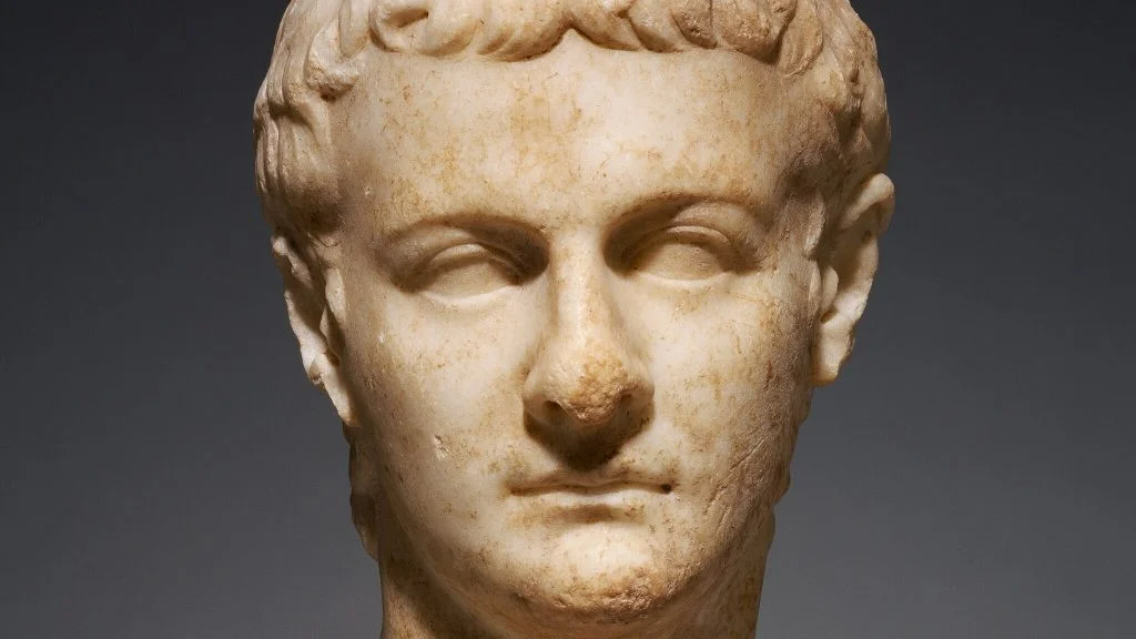Portrait Head of Caligula roman statue