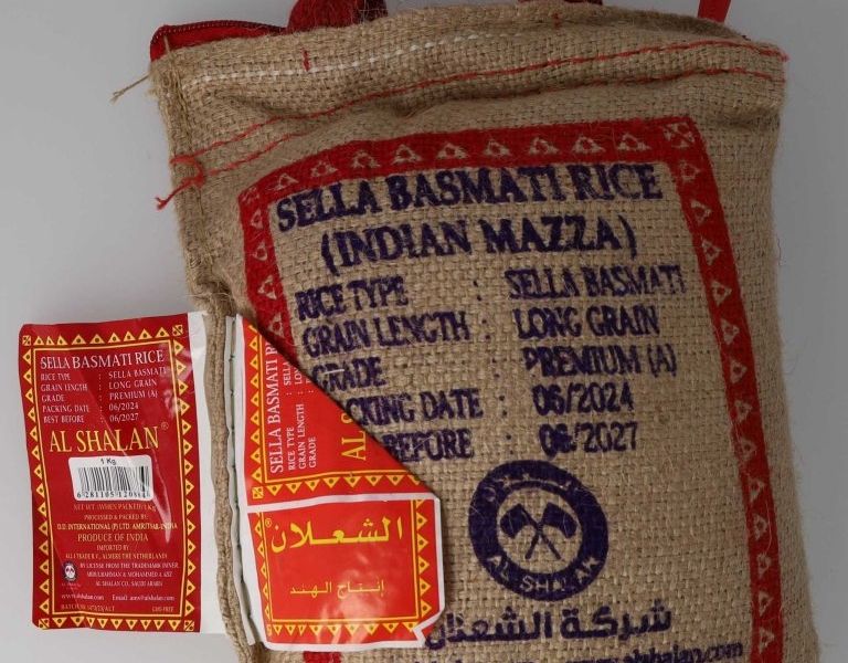 Bag of Basmati Rice, ris, tilbakekalles