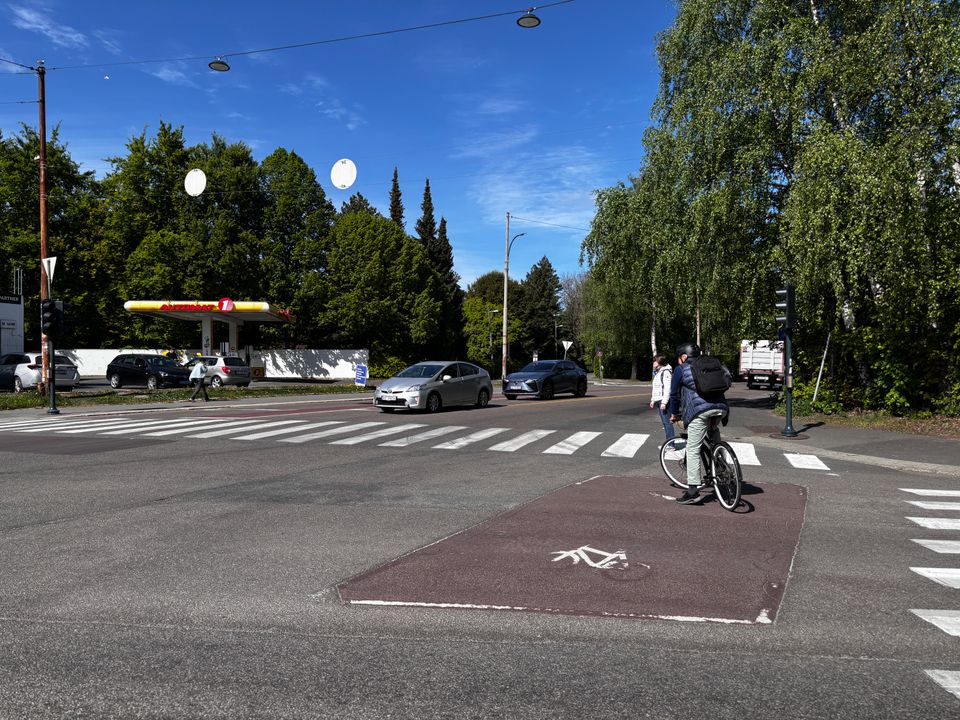 Trafikk Oslo, syklist, sykkel, venteboks, ny vegmerking, Statens vegvesen, traffic, bike, bicykle, cykel i trafik