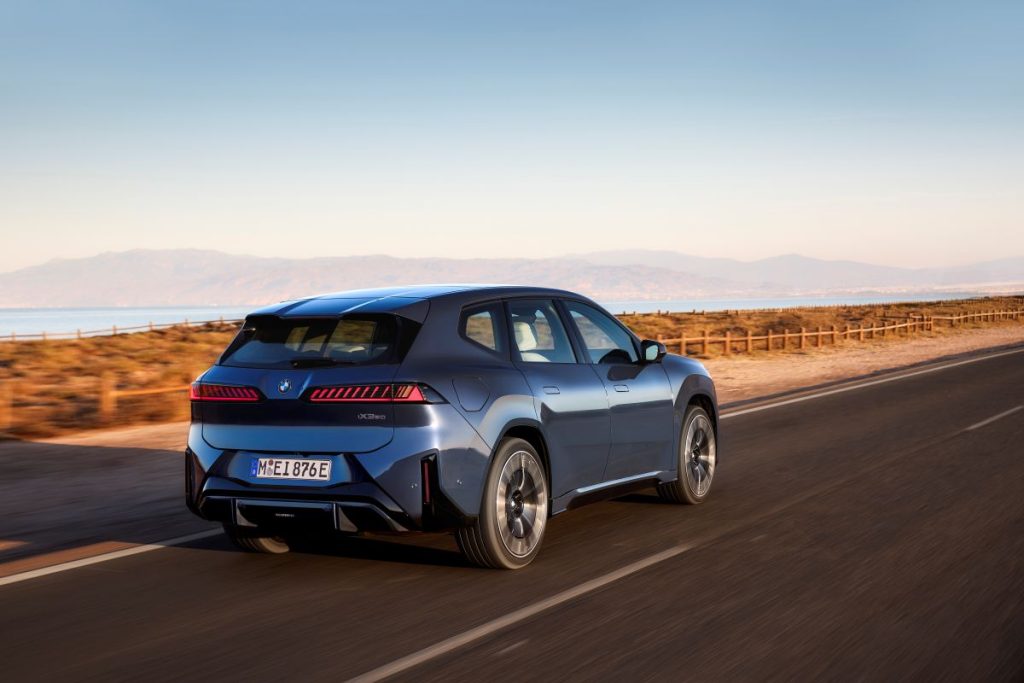 BMW iX3 driving