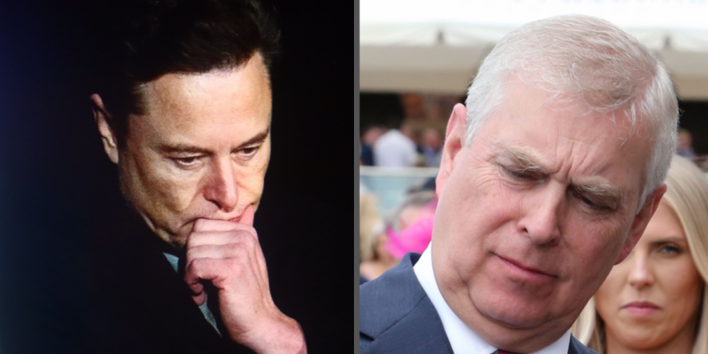 Elon Musk, Prince Andrew