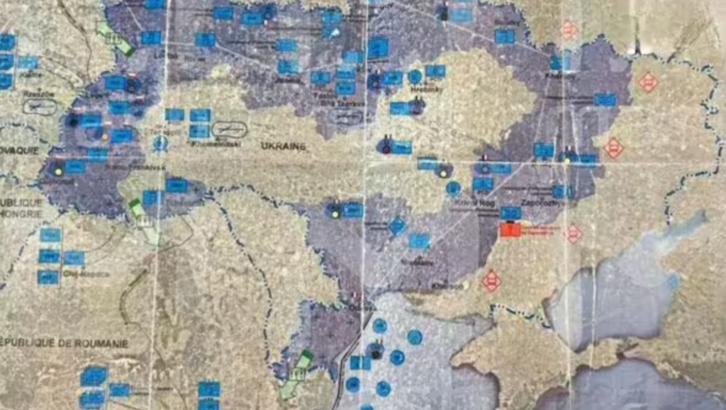 propaganda fake map russia ukraine