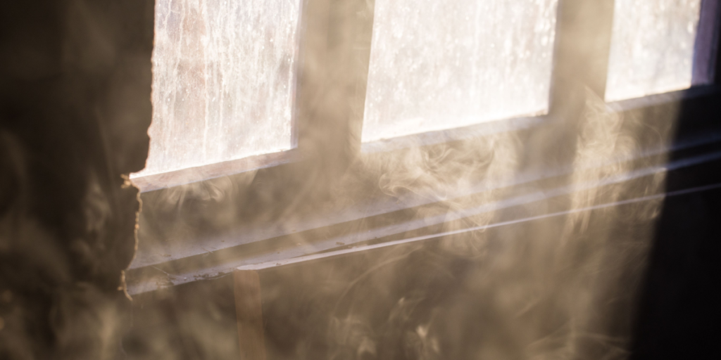 Smoke, fire, room