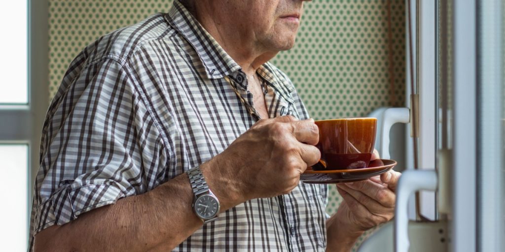Kaffe, te, drik, drink. old man