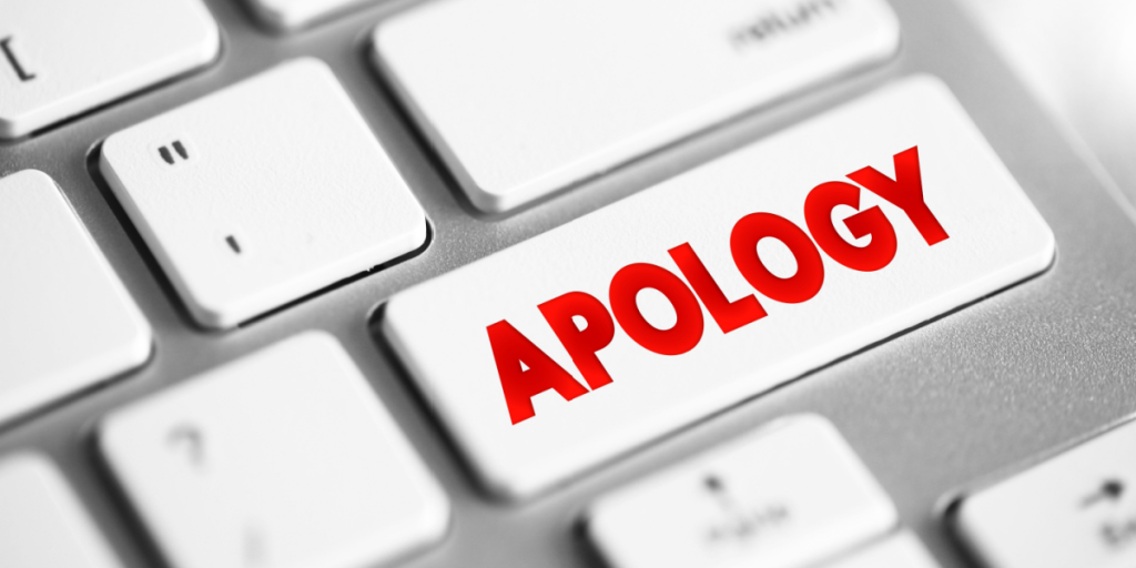 Apology, keyboard