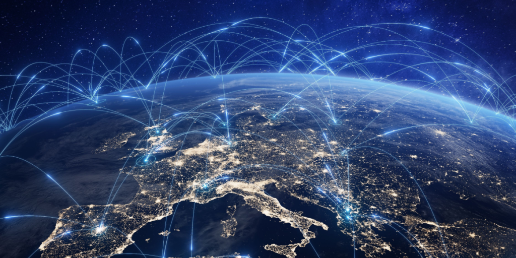 Global, international, communication, network, digital, cyber