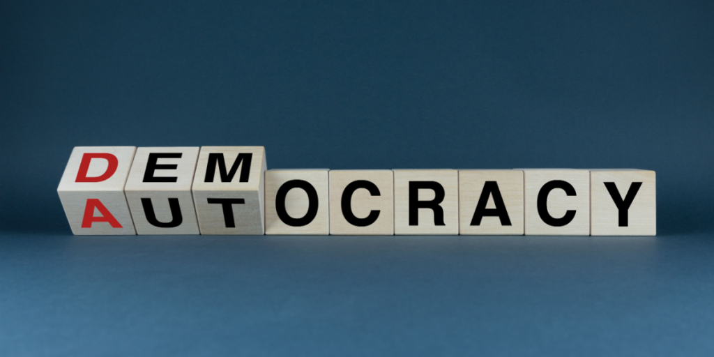 Autocracy, democracy