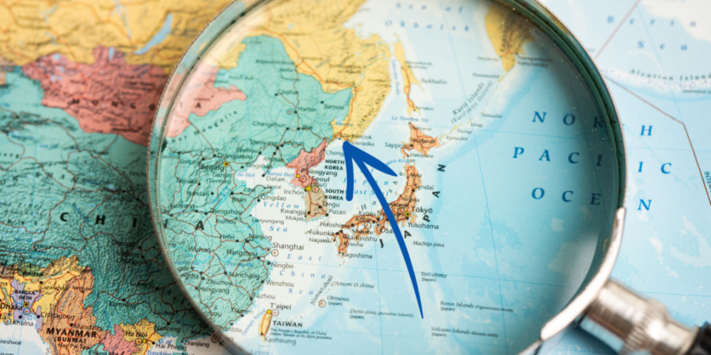 Russia, map, Japan, Vladivostok