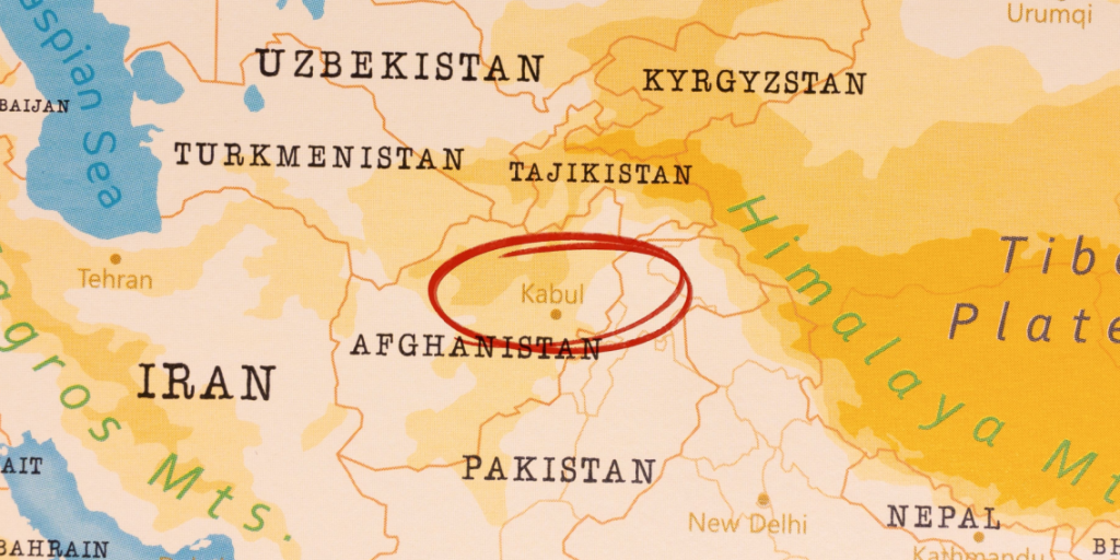 Kabul, Afghanistan, map