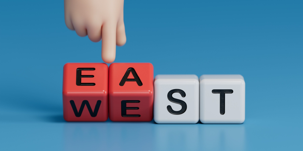 East, West