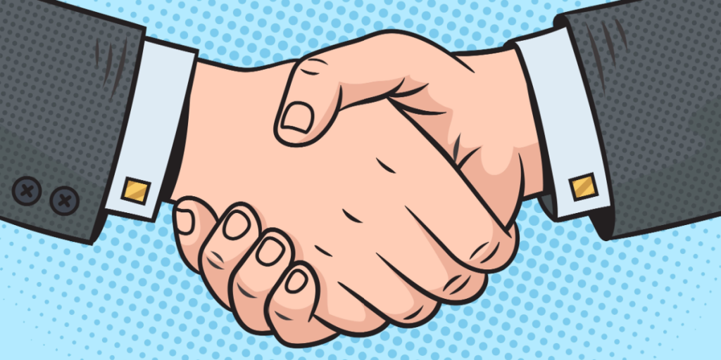 Handshake, shaking hands