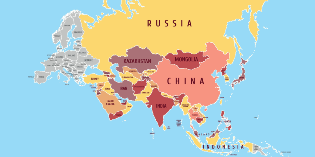 Eurasia, map