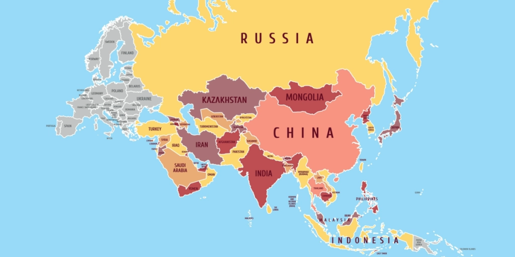 Eurasia, map