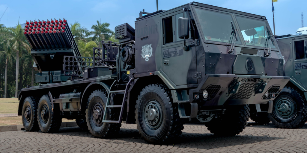 RM-70 Vampire Multiple Launch Rocket System with Tatra 817 truck