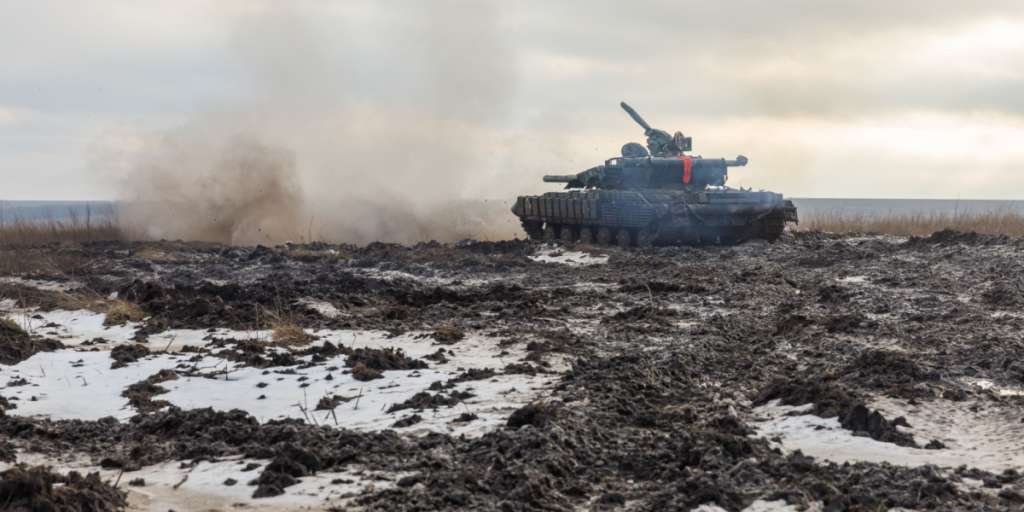 Ukraine, battlefield, tank