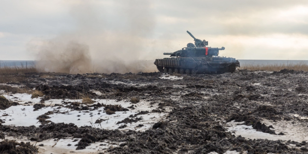 Ukraine, battlefield, tank