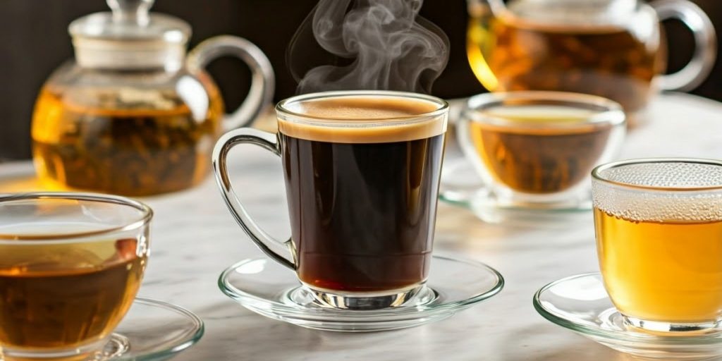 Coffee, tea, kaffe, te