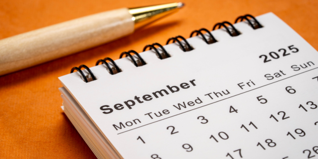 Calendar, September, 2025