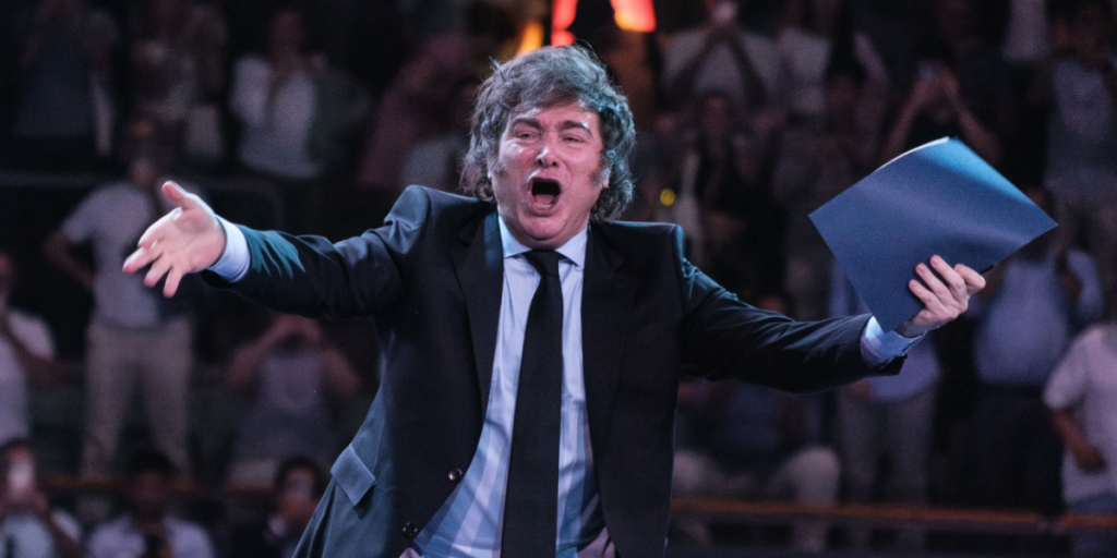The president of Argentina Javier Milei