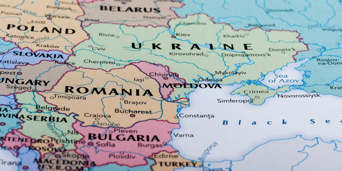 Moldova, map, Ukraine, Romania, Europa